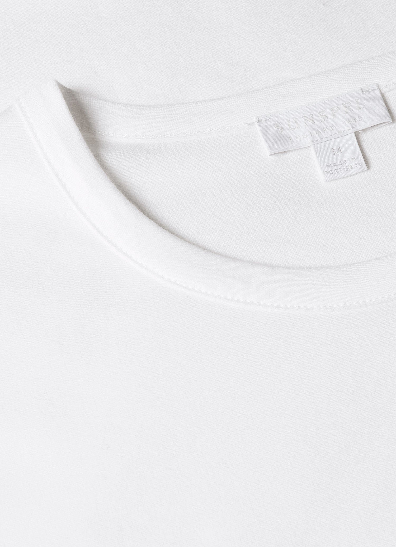 Men's Sea Island Cotton T-shirt in White - Image 4