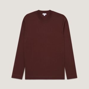 Men's Long Sleeve Heavyweight T-shirt in Bakelite