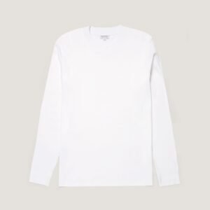 Men's Long Sleeve Heavyweight T-shirt in White