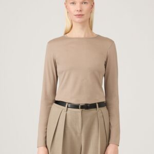 Women's Long Sleeve Classic T-shirt in Mink