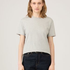 Women's Boy Fit T-shirt in Grey Melange