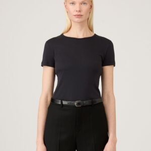 Women's Sea Island Cotton T-shirt in Black
